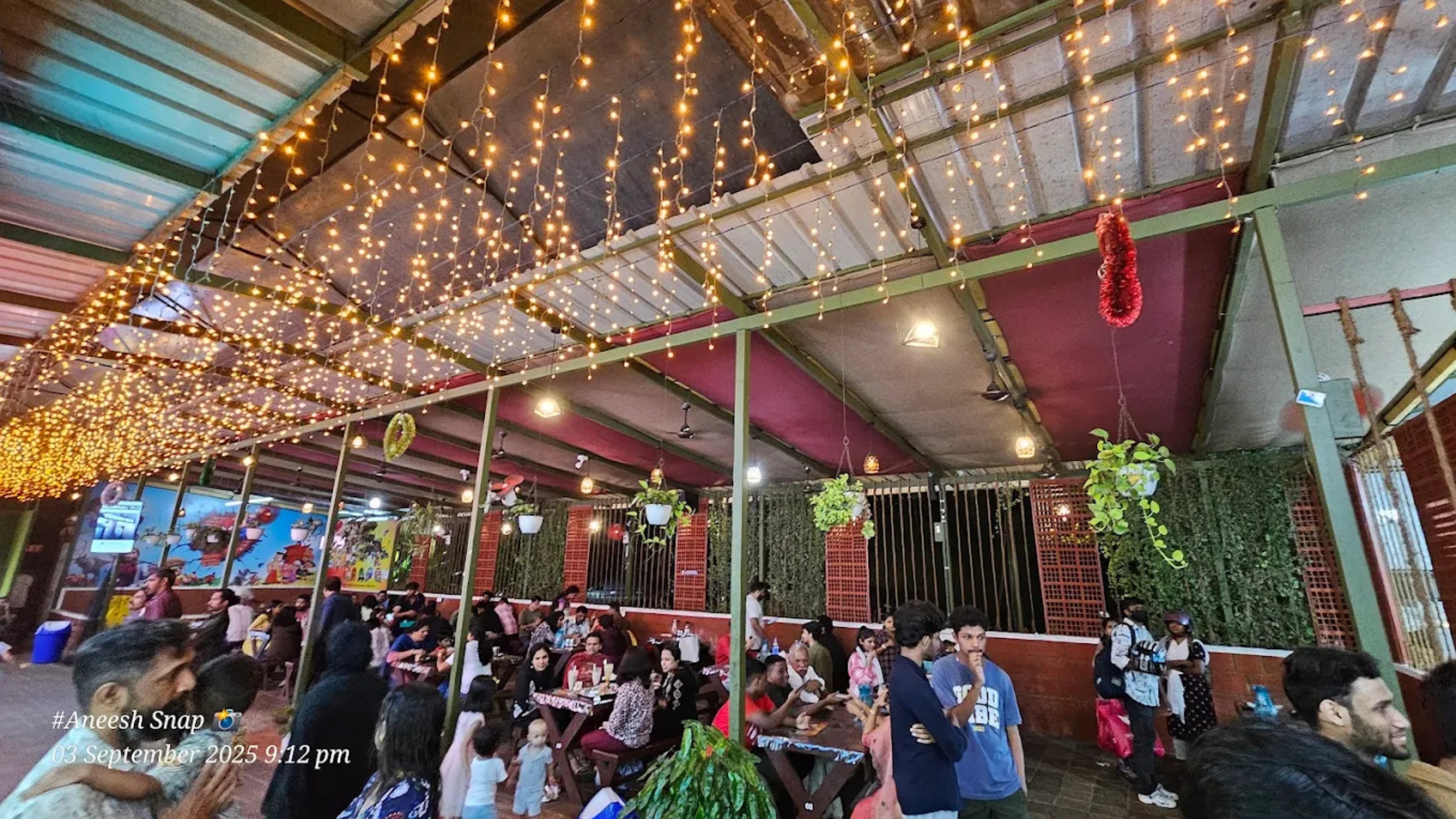 The Old Monk Food Street in Thodupuzha featuring multiple food outlets at a popular food street in Idukki